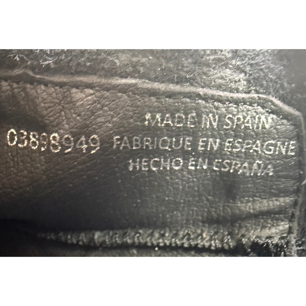 Free People Essential Tall Slouch Boot Womens 7 EU 37 Black Leather Zip Spain - Picture 8 of 16